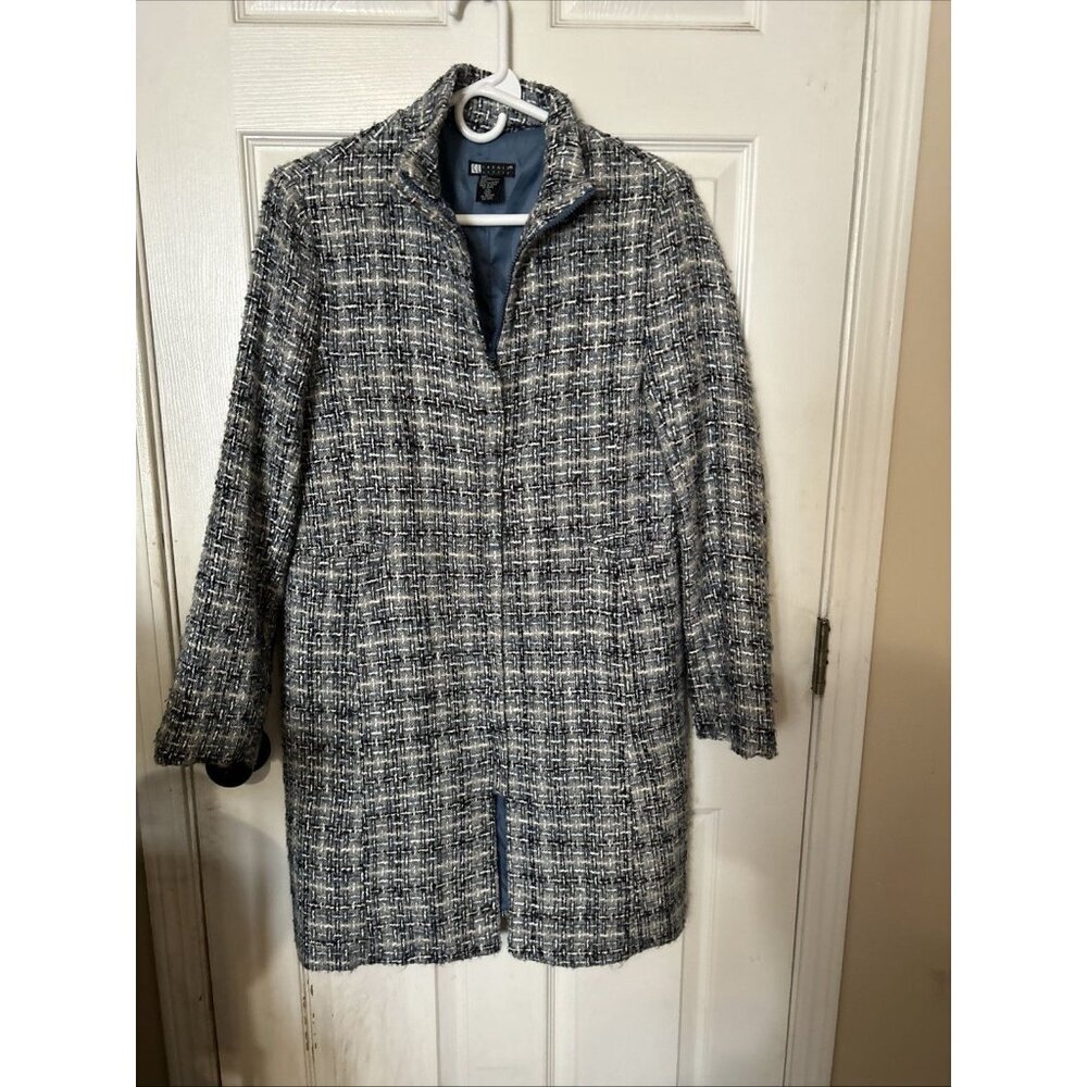 Vintage Carole Little Women Jacket Size M Tweed Jacket 70% Silk Multicolor Bold
